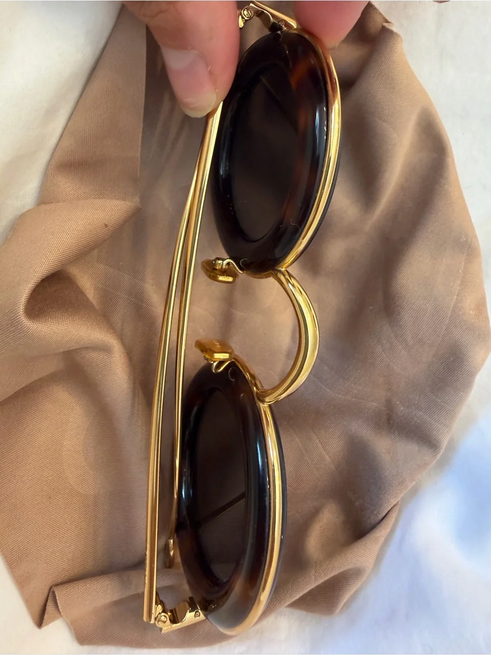 **LOEWE** Paula’s Ibiza Round Tortoise & Gold Sunglasses - LIMITED EDITION